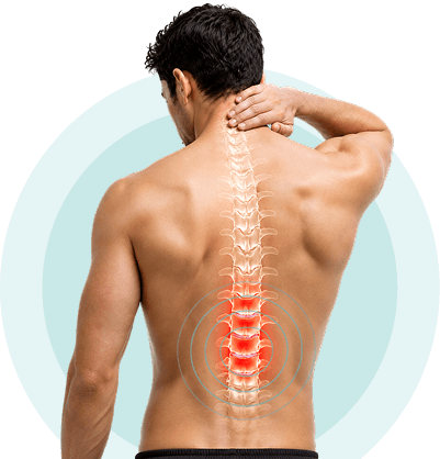 Illustration of a spinal disc highlighting disc problems treated with spinal decompression
