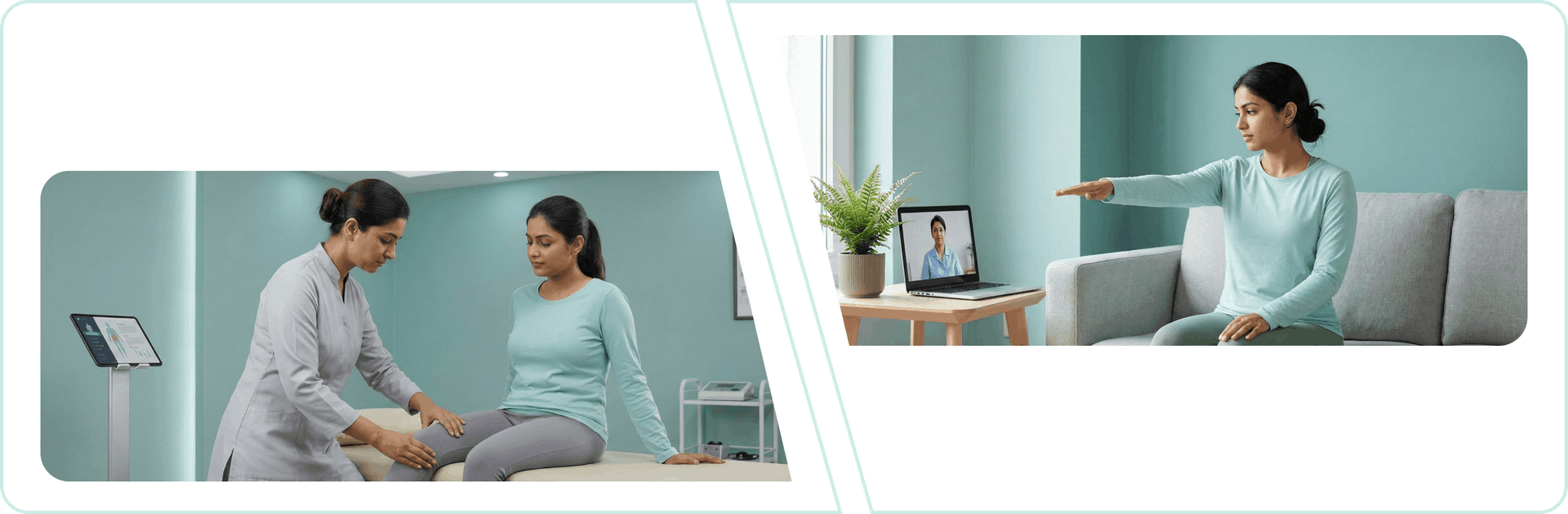 In-clinic and virtual physiotherapy treatment options