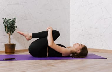 Yoga stretch for back pain relief