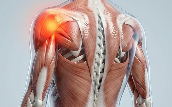 3D anatomy illustration of the body showing common sports injury sites